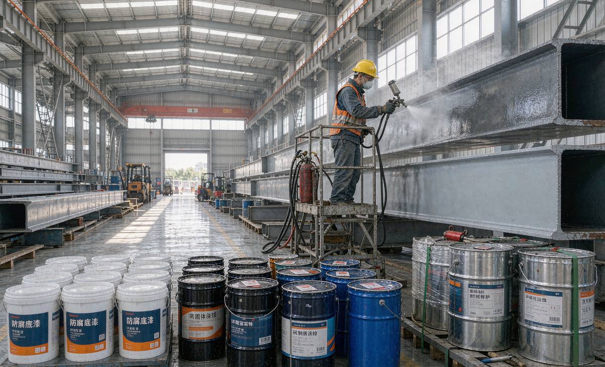武汉工业涂料施工现场
